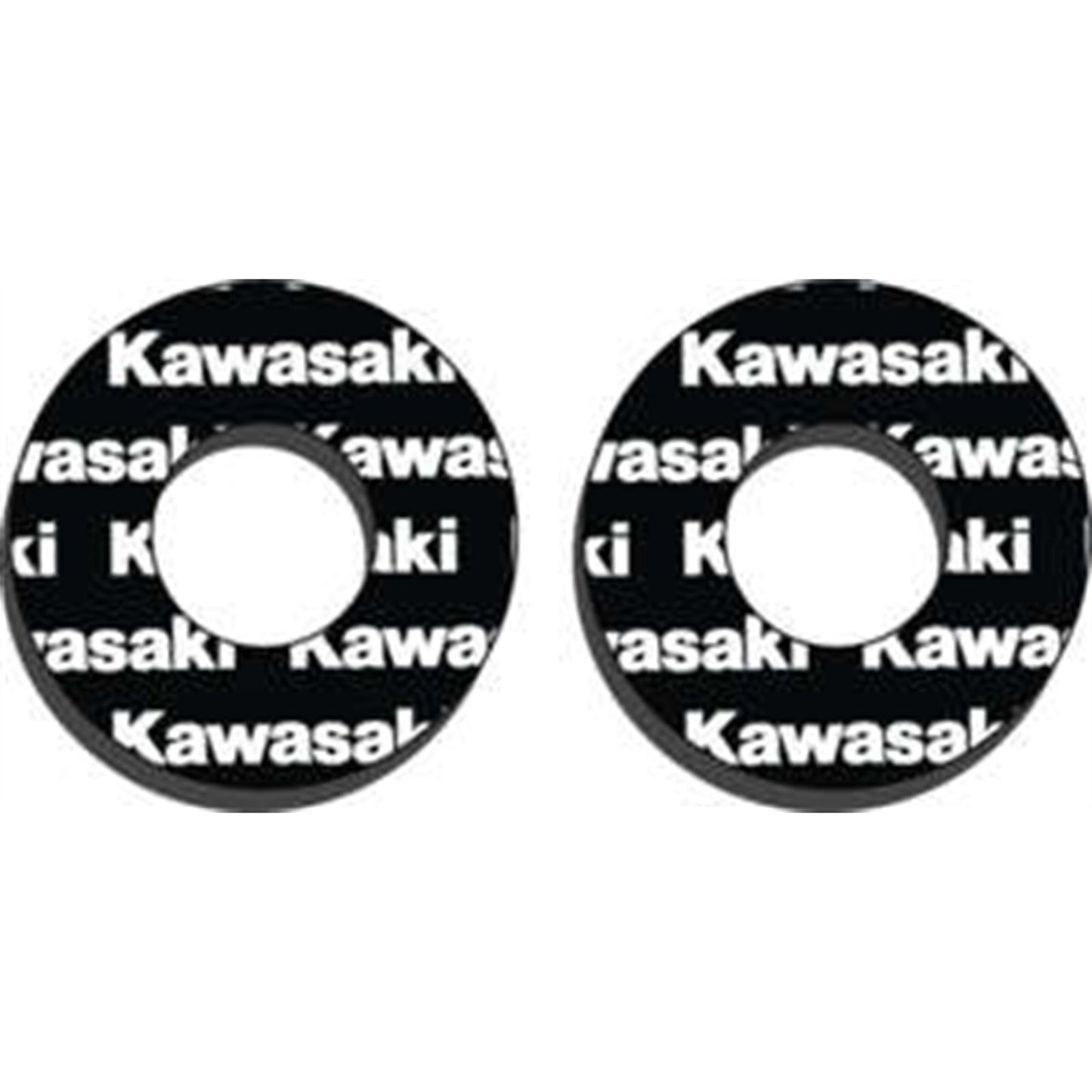 Factory Effex Moto Grip Donuts - Kawasaki - Black/White 22-67100_137113