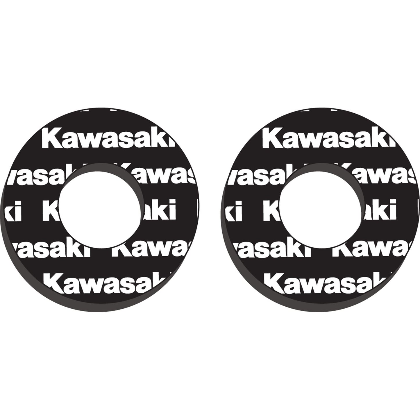 Factory Effex Moto Grip Donuts - Kawasaki - Black/White 22-67100_383732