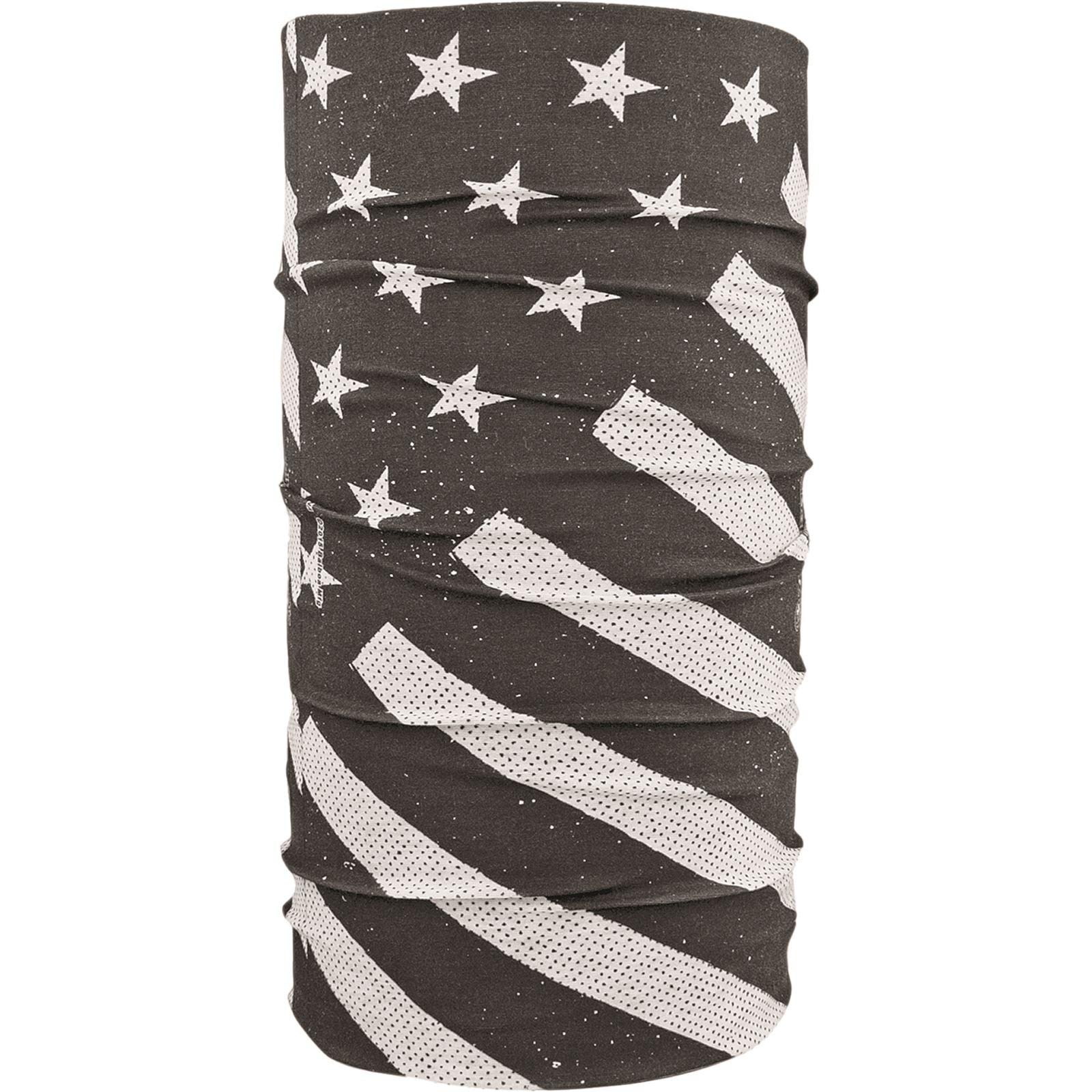 Zan Motley Tube - Polyester Black/White USA Flag T091_137190