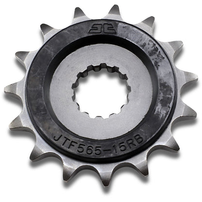 JT Sprockets Front Sprocket 15-Tooth with OE Rubber Damper JTF565.15RB_401812