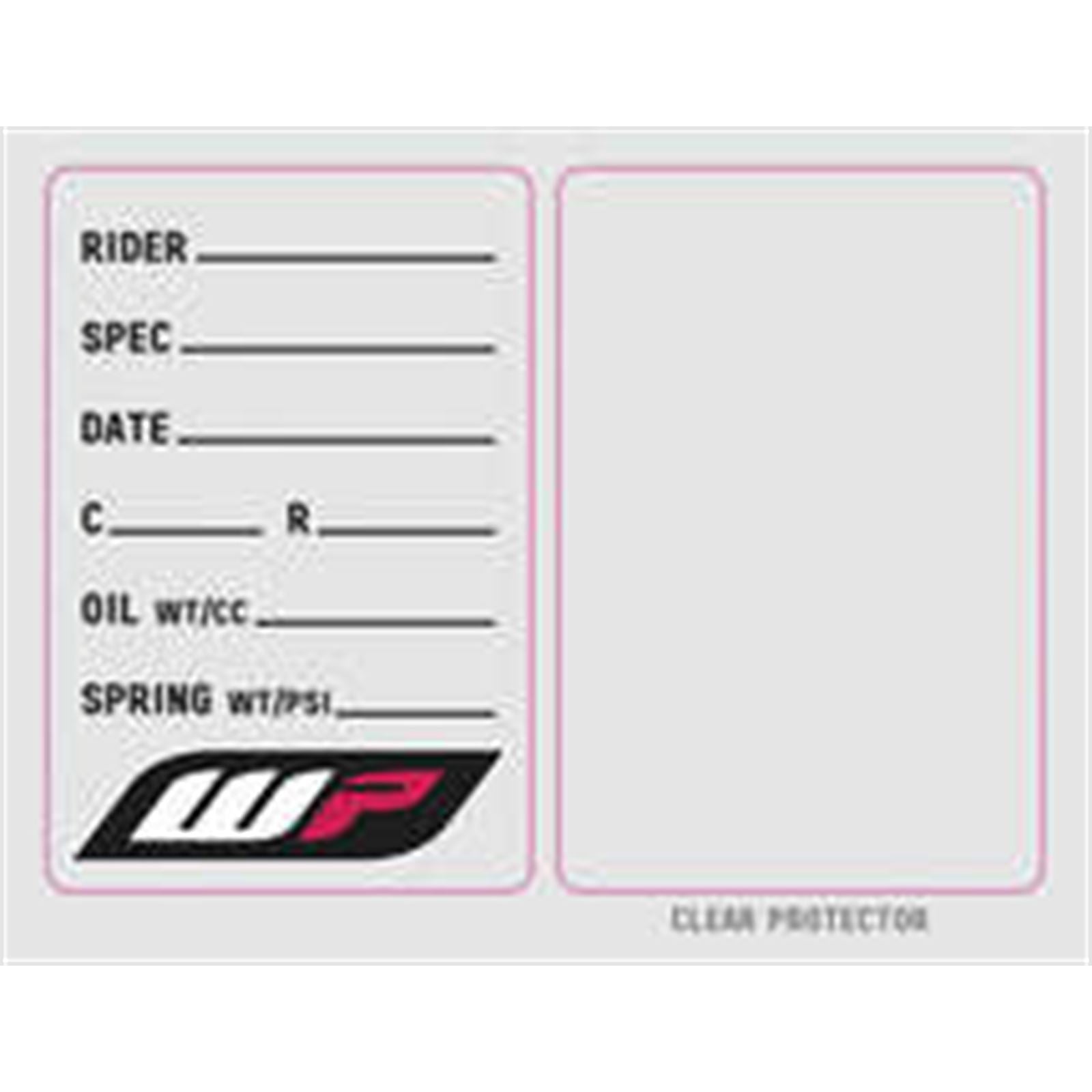 Factory Effex WP Suspension Spec Sticker (3 pack) 22-90024_137327