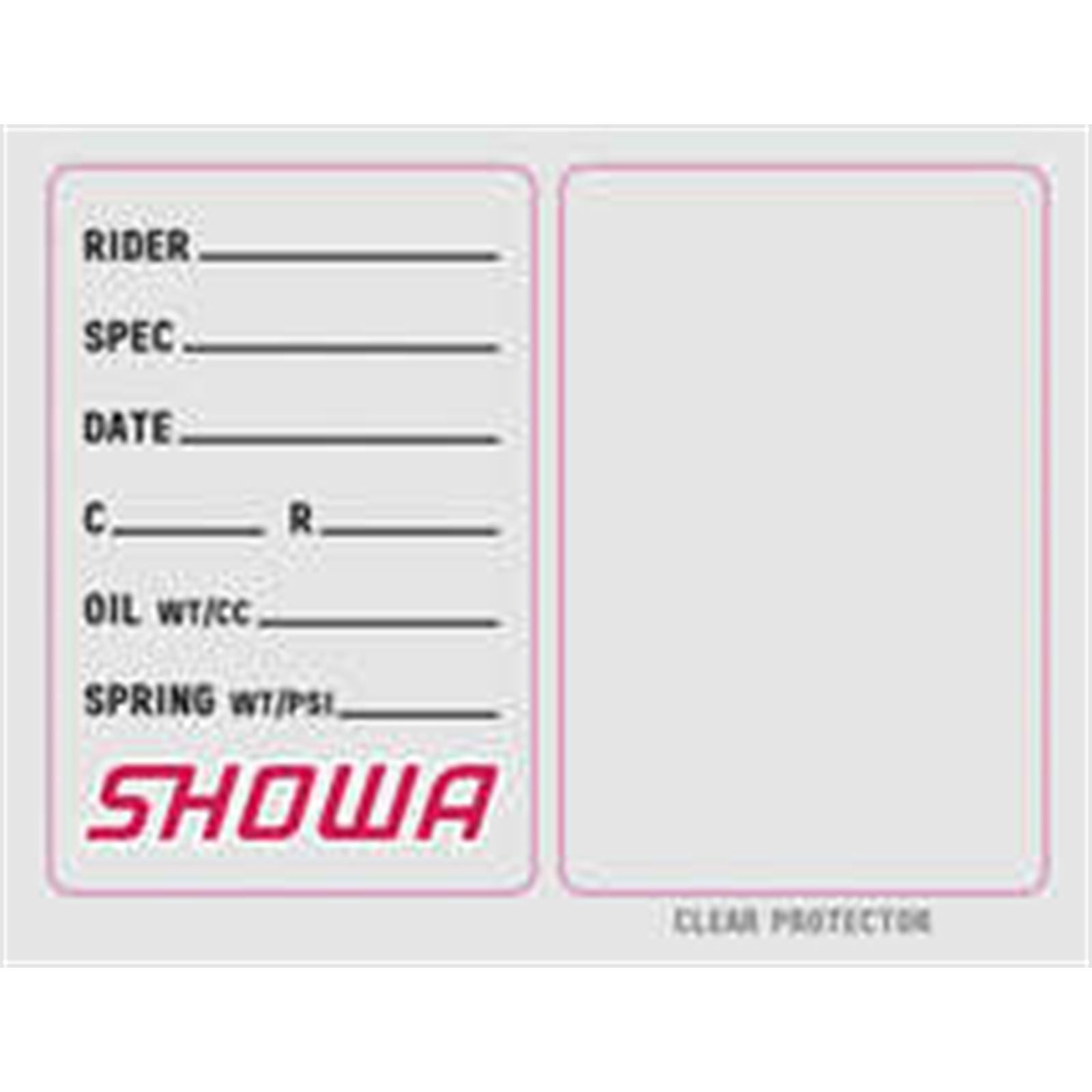 Factory Effex Showa Suspension Spec Sticker (3 pack) 22-90022_137395
