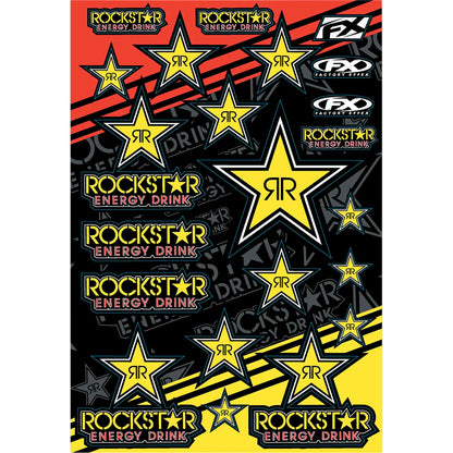 Factory Effex Rockstar Sticker Kit - Reflective Gold 15-68700_384860