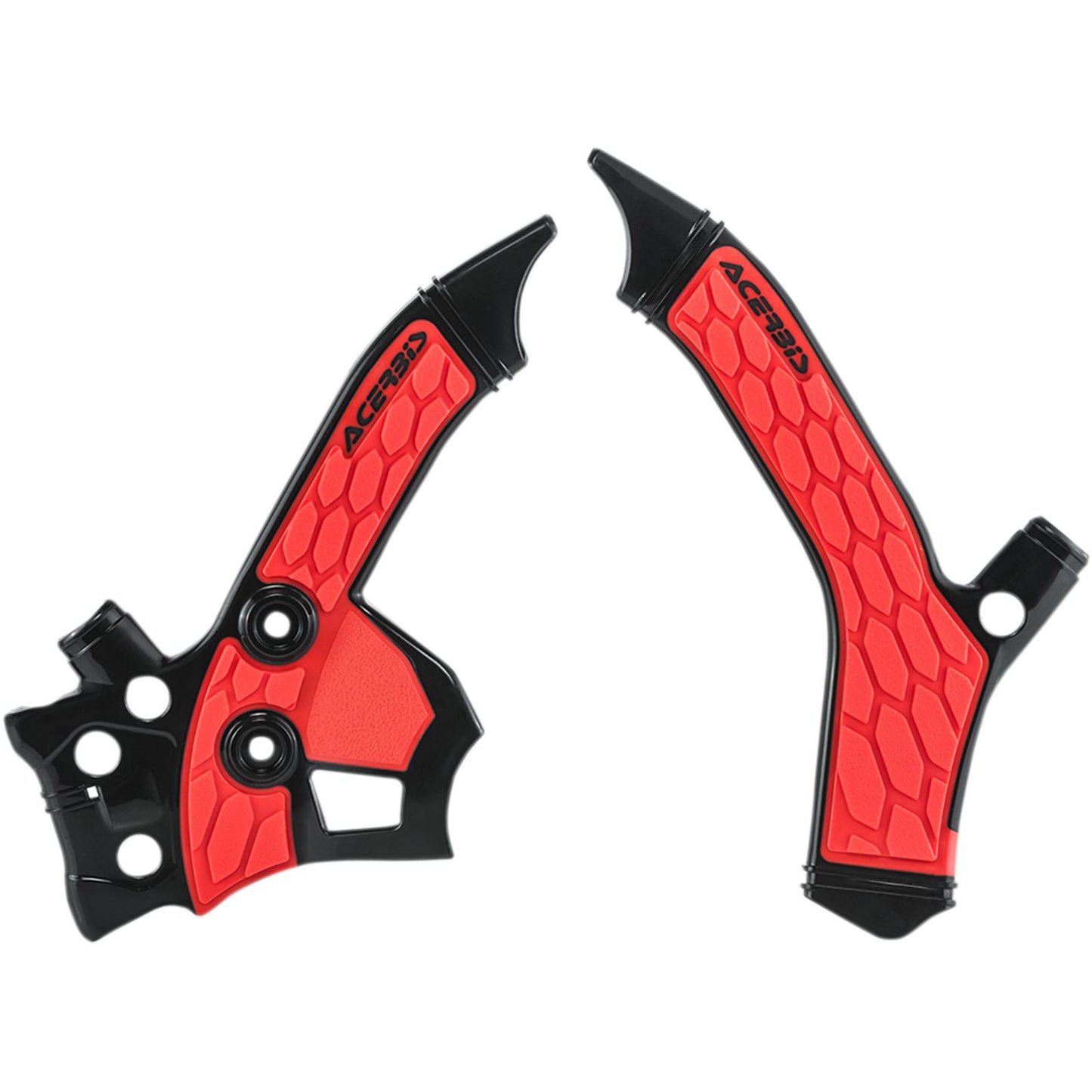Acerbis X-Grip Frame Guards Black/Red 2726851042_319423