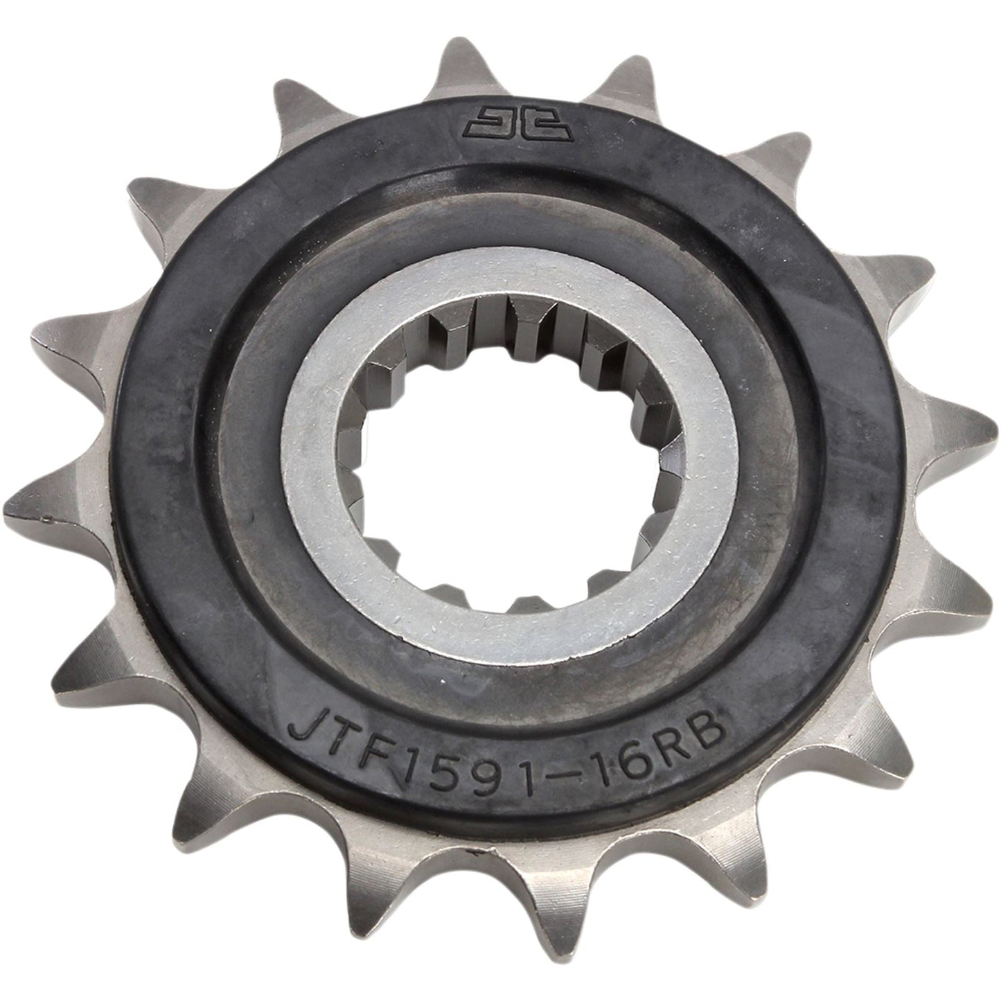 JT Sprockets Front Sprocket - 16-Tooth - with Orig Equip Rubber Damper JTF1591.16RB_401787