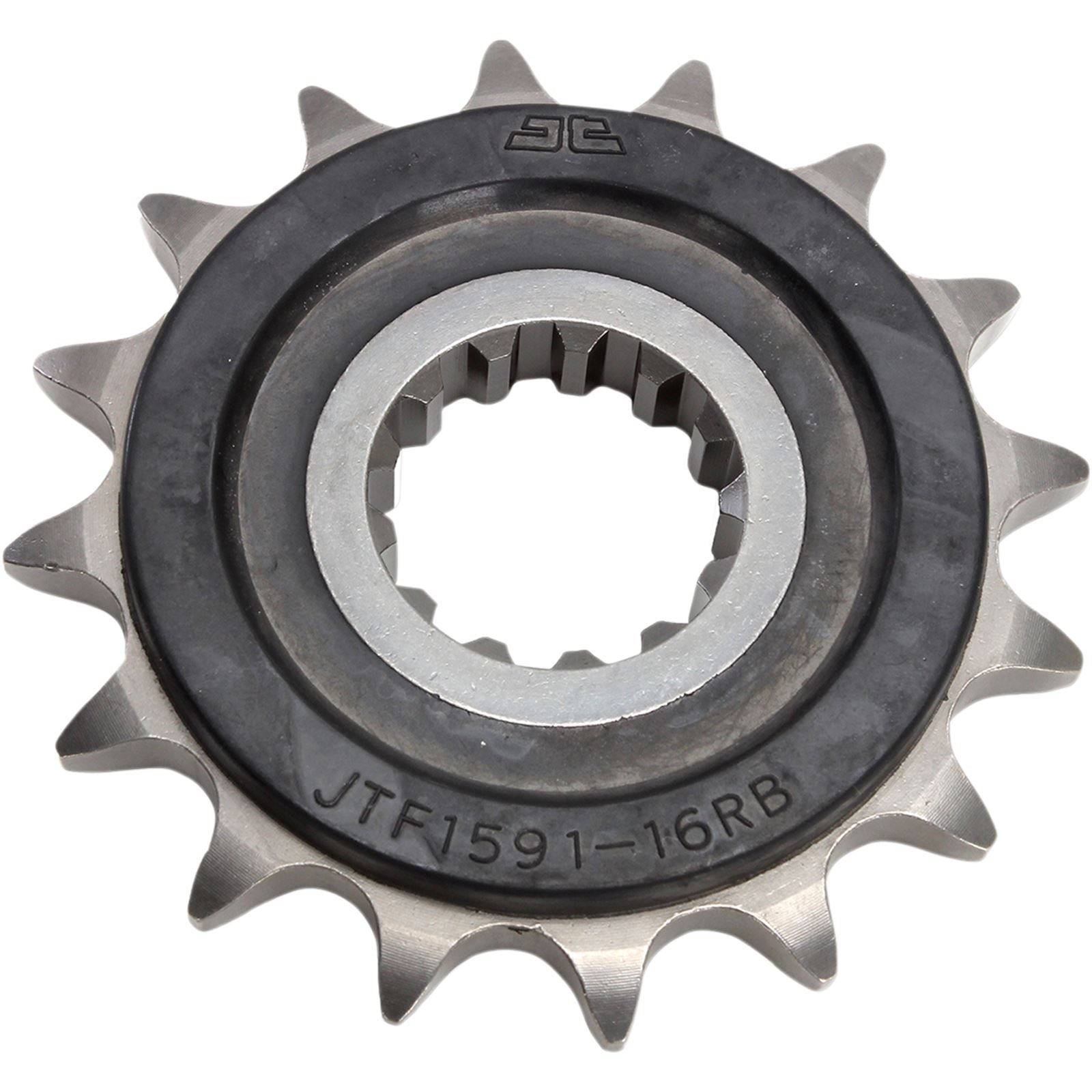 JT Sprockets Front Sprocket - 16-Tooth - with Orig Equip Rubber Damper JTF1591.16RB_401787