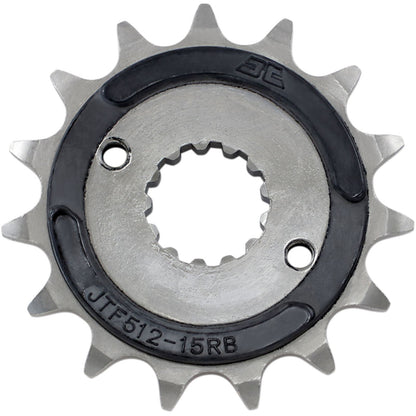 JT Sprockets Front Sprocket 15-Tooth with OE Rubber Damper JTF512.15RB_401796