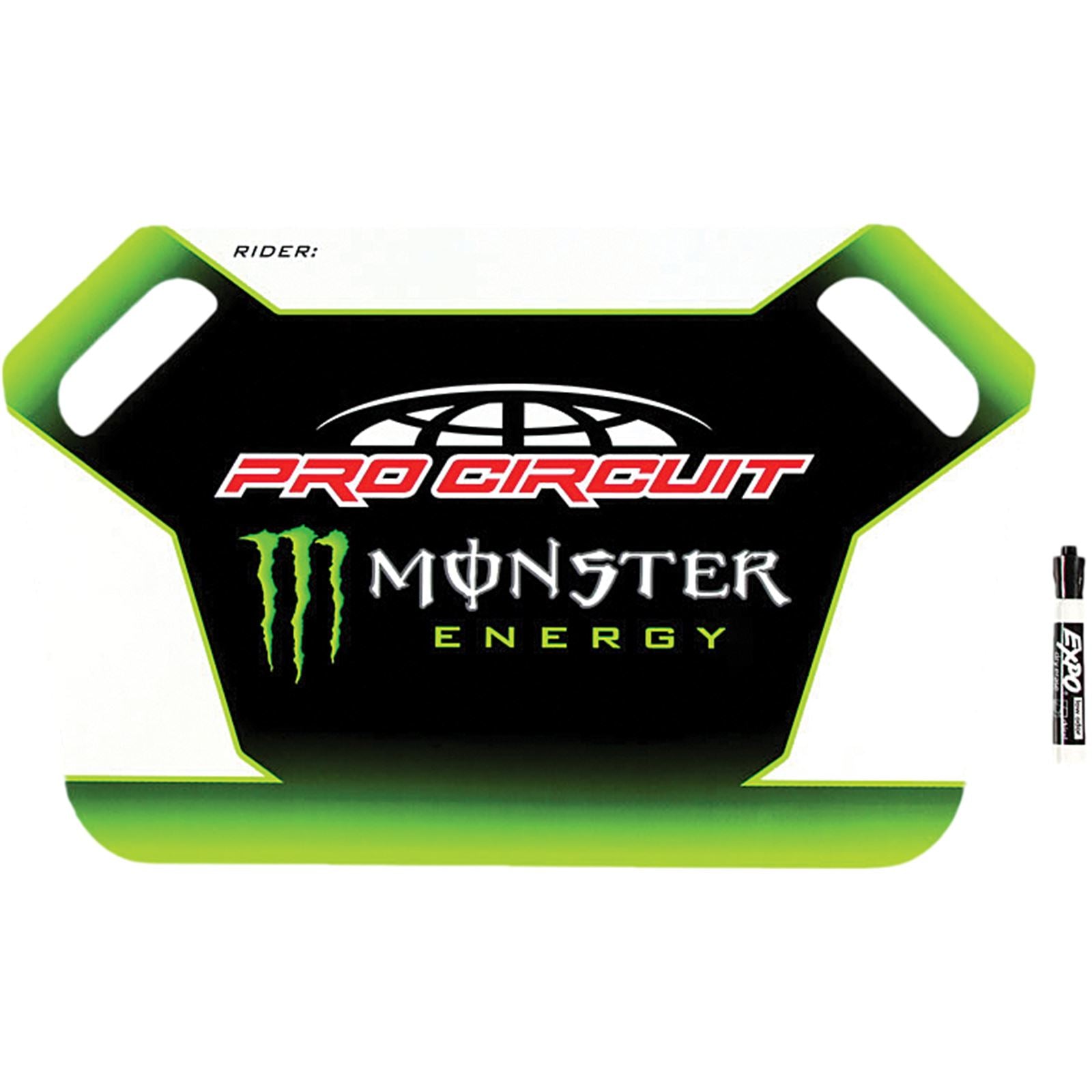 Pro Circuit Monster Energy Pit Board with Marker [MPN: 55146]_137796