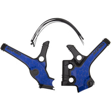 Acerbis X-Grip Frame Guards Black/Blue for Yamaha 2736391004_319435