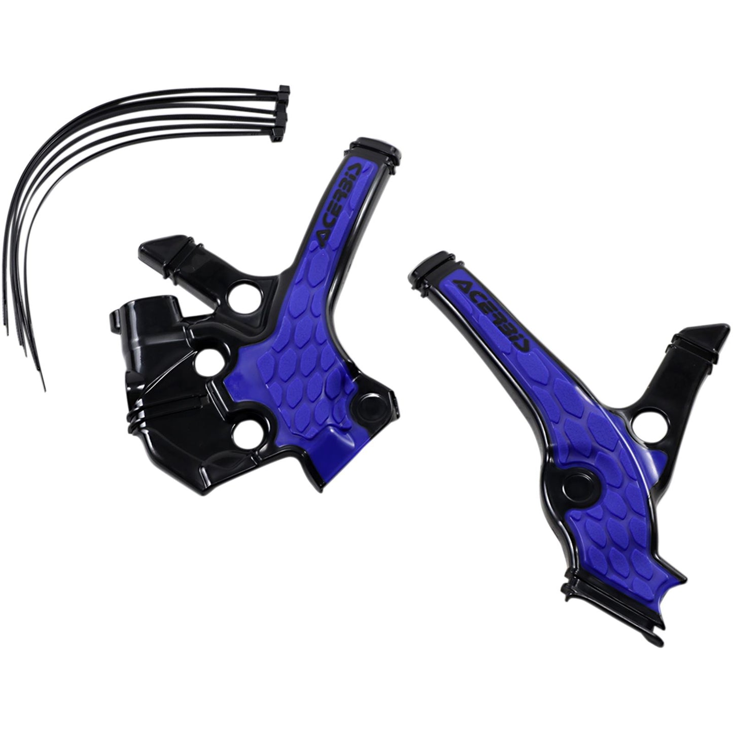 Acerbis X-Grip Frame Guards Black/Blue for Yamaha 2736391004_319436