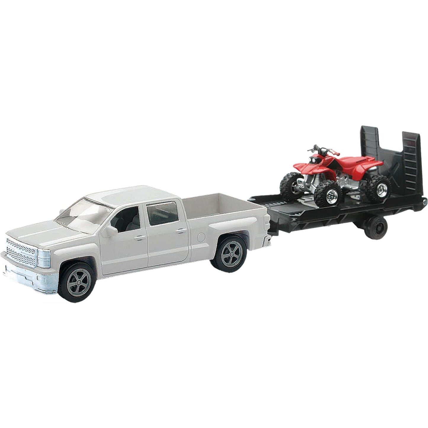 New-Ray Toys Replica 1:43 Truck/Trailer Chevy + ATV - with Red ATV 19535B_137925