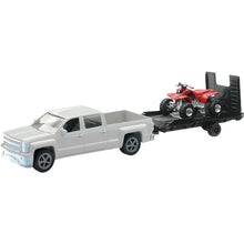 New-Ray Toys Replica 1:43 Truck/Trailer Chevy + ATV - with Red ATV 19535B_137925