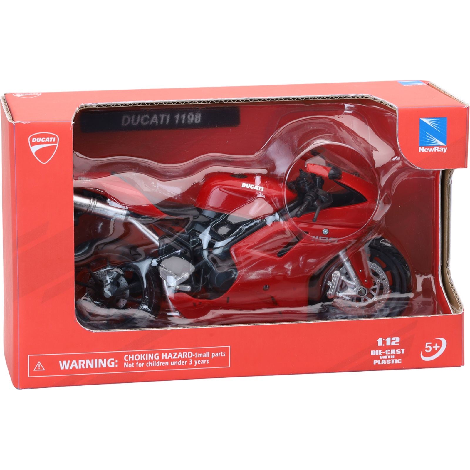 New-Ray Toys Replica 1:12 Super Sport Bike Ducati 1198 Red [MPN: 57143AS]_1997282