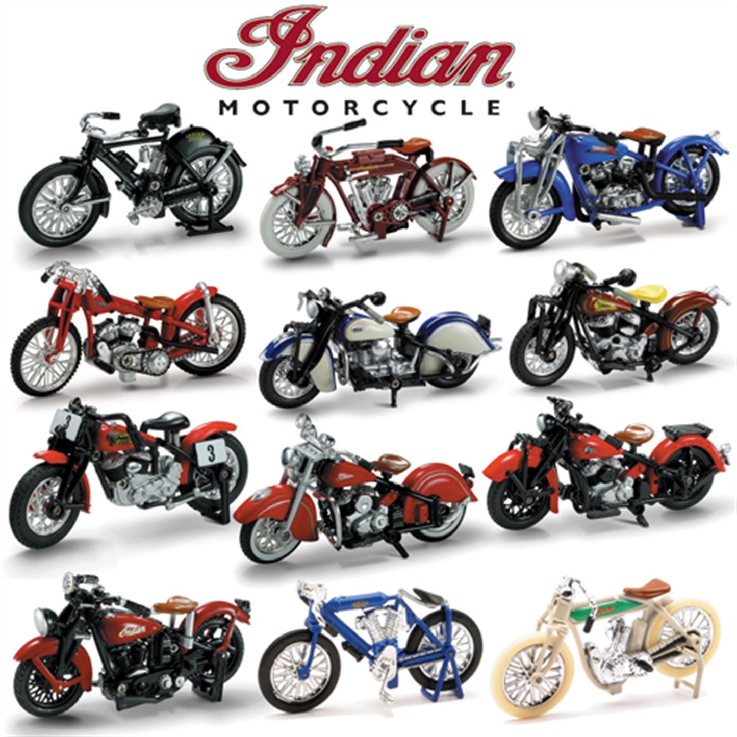 New-Ray Toys Replica 1:32 Indian Models Set - 24 Piece Assortment 06067_564367