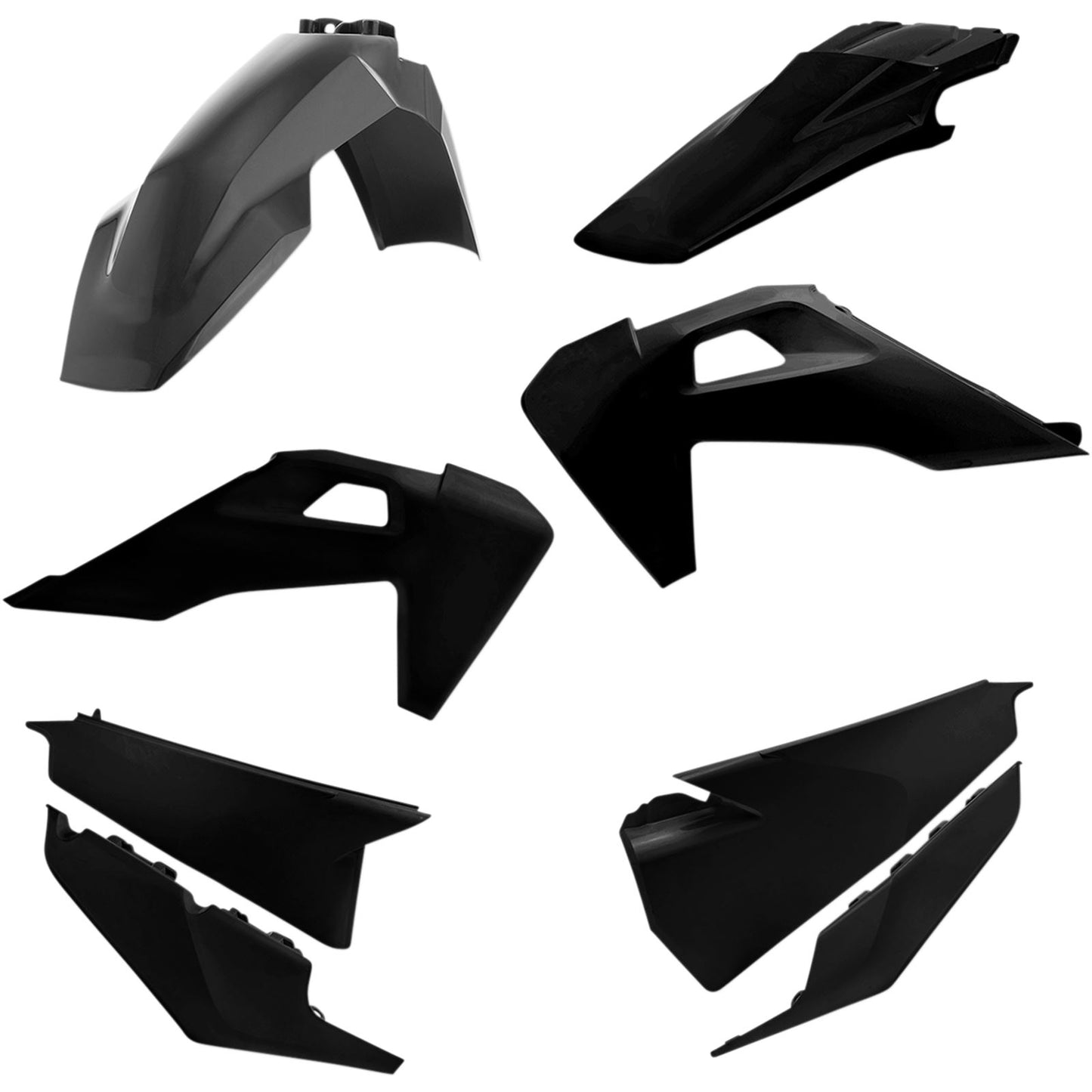 Acerbis Plastic Kit for Husqvarna - Black 2726560001_321843