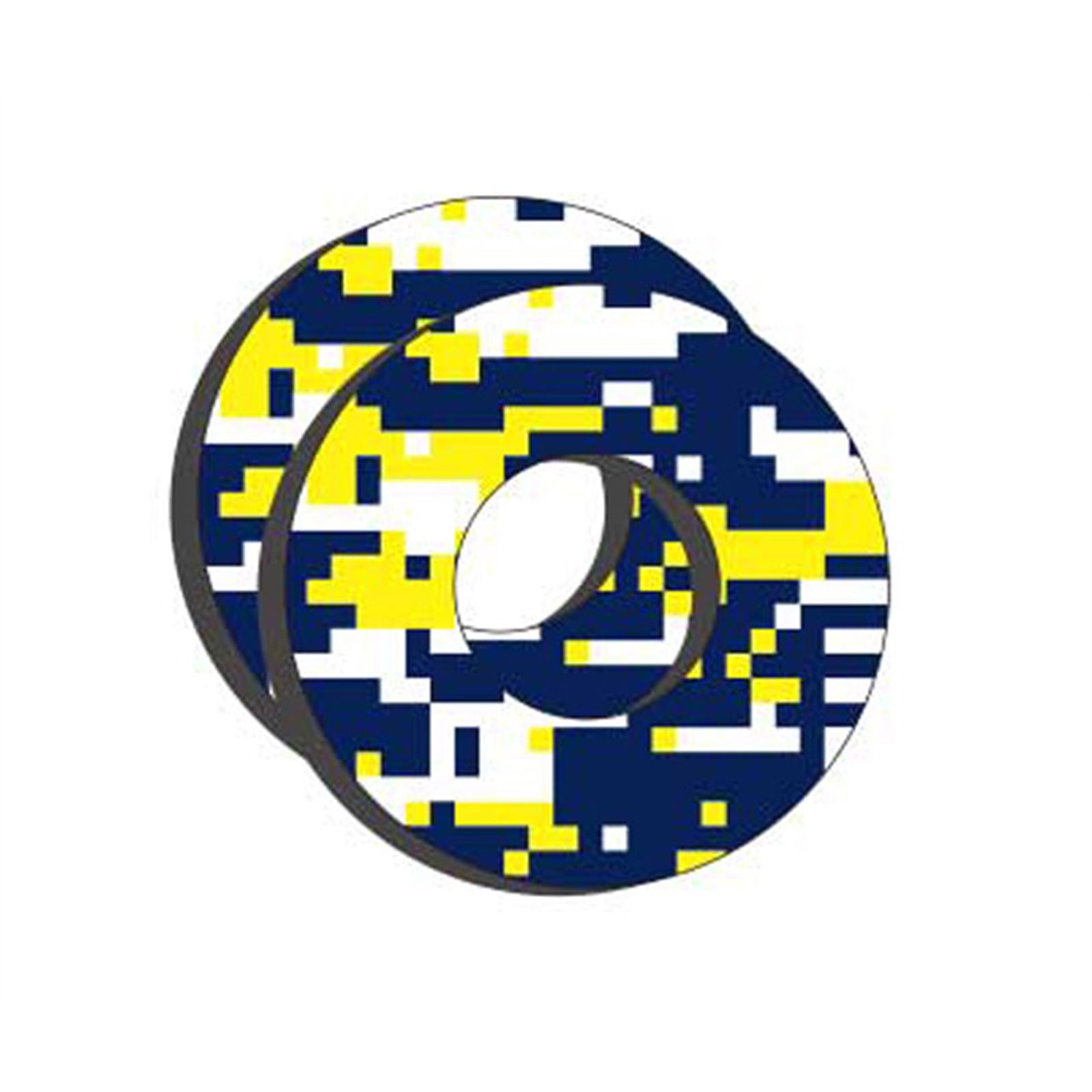 Factory Effex Moto Grip Donuts - Husqvarna - Blue/Yellow 22-67600_564371