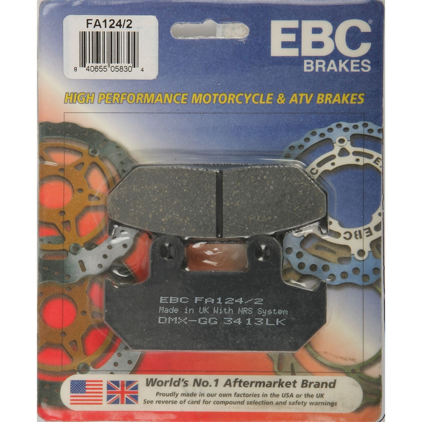 EBC Brakes Brake Pads FA124/2_138146