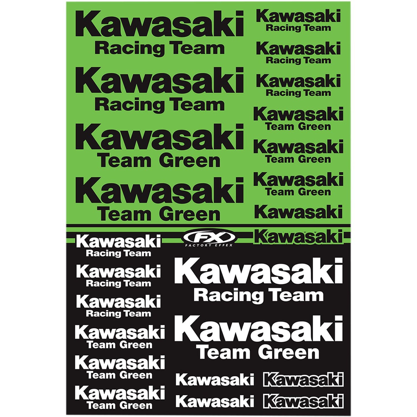 Factory Effex Decal Kit Fits Kawasaki Racing 22-68132_384885