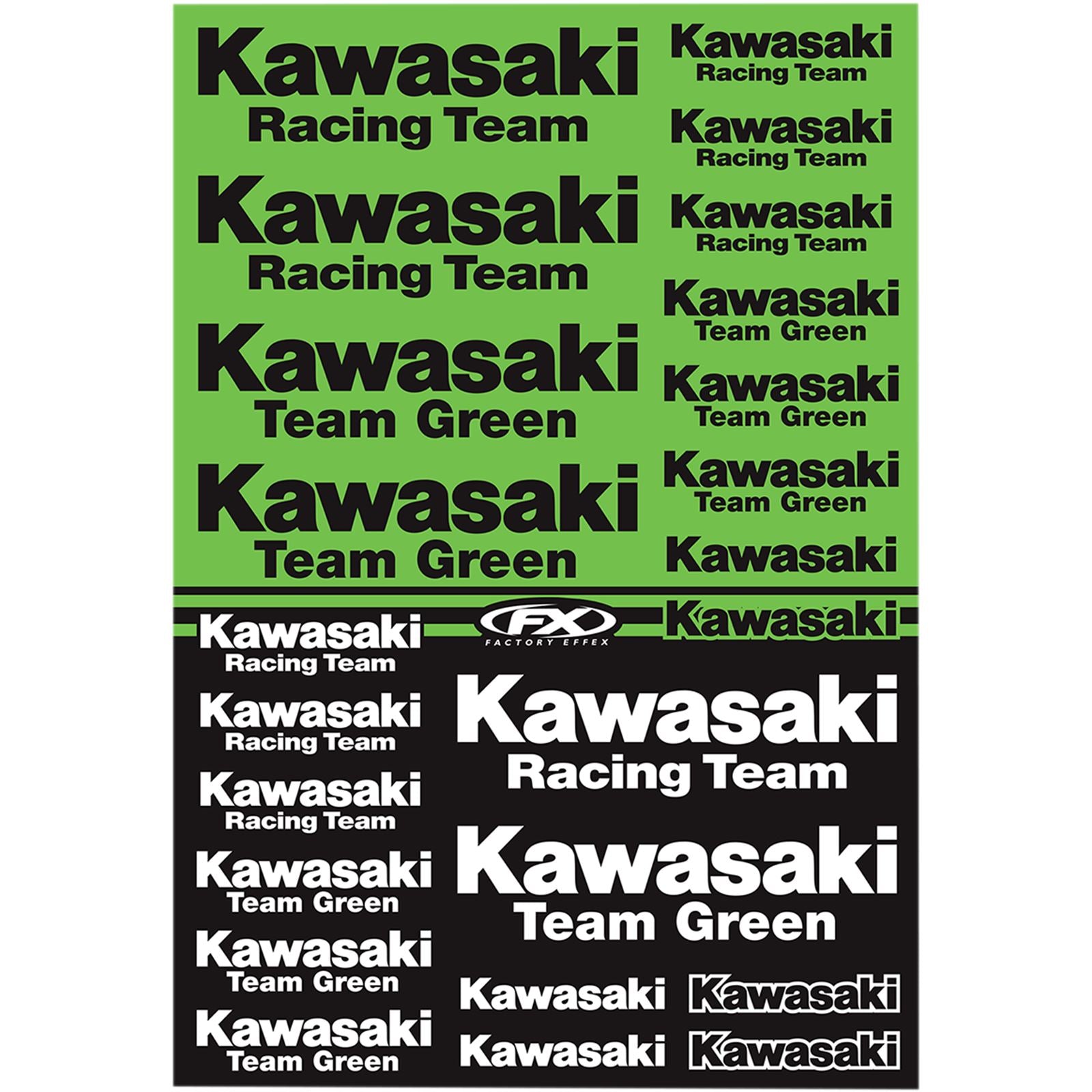 Factory Effex Decal Kit Fits Kawasaki Racing 22-68132_384885