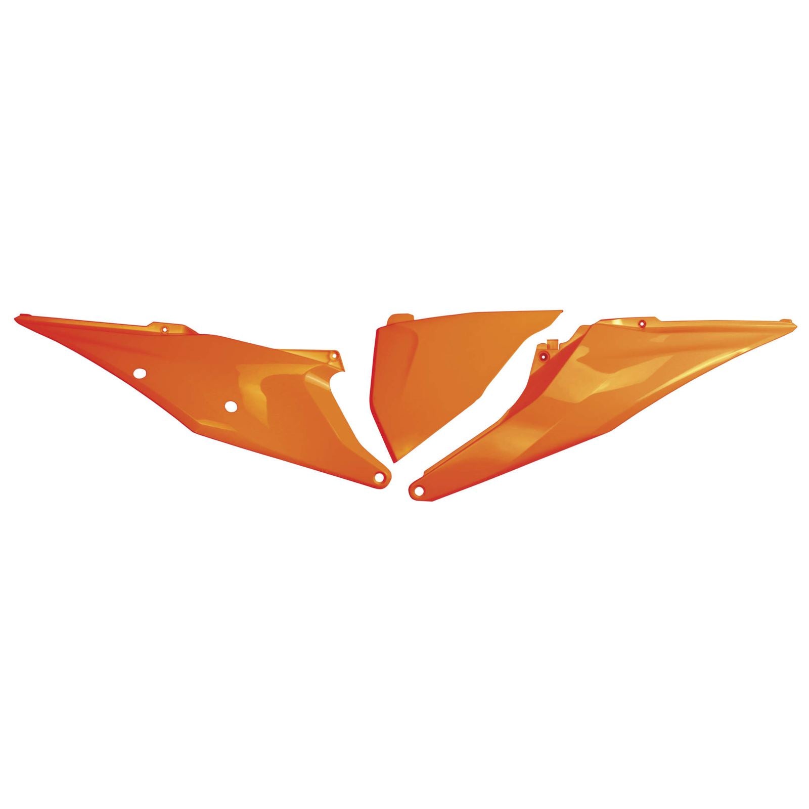 UFO Plastics Side Number Plates for KTM SX/EXC/SX-F/EXC-F - Flo Orange [MPN: KT04093-FFLU]_138164