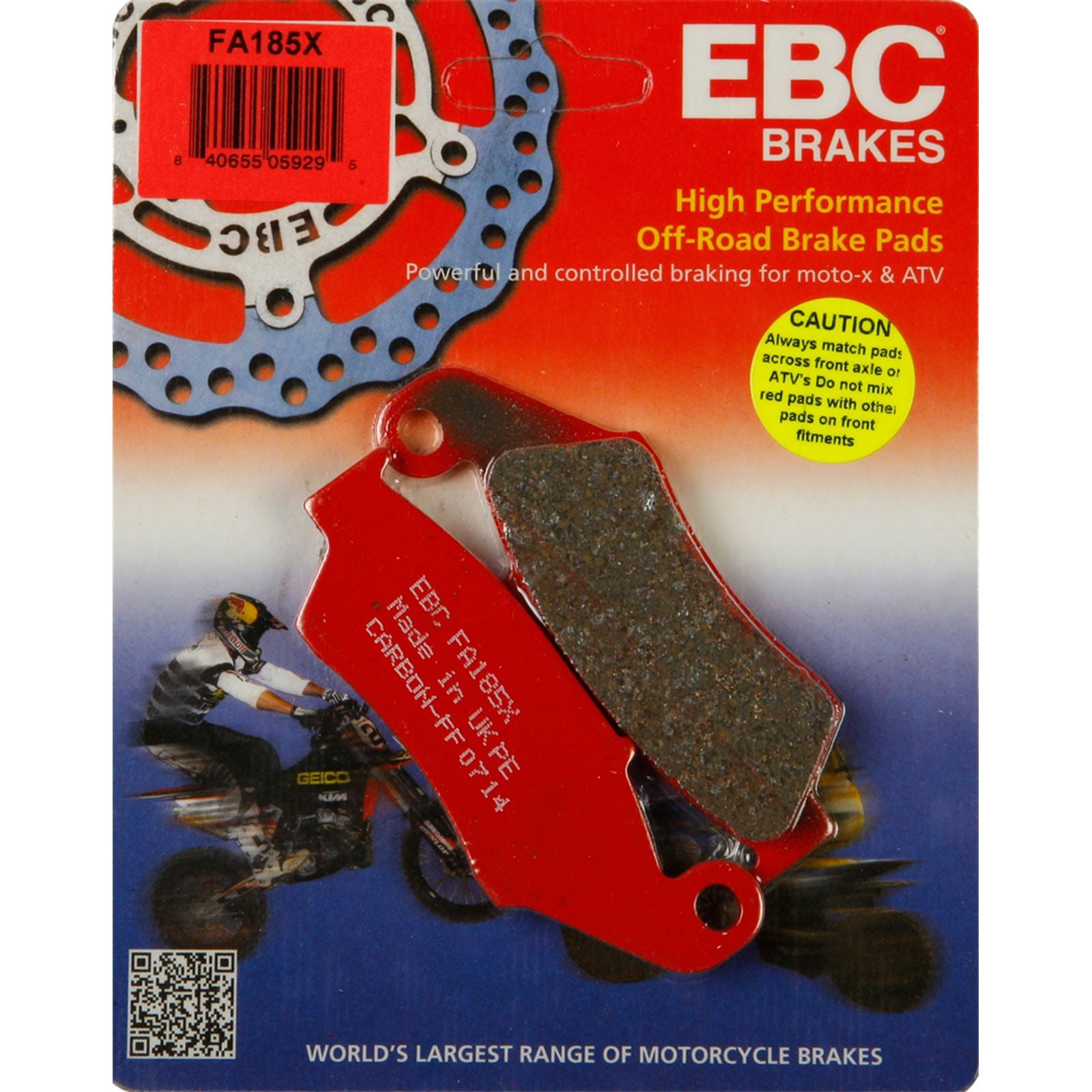 EBC Brakes Brake Pads FA185X_138187