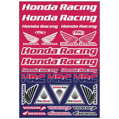 Factory Effex Sticker Sheet for Honda Racing 22-68332_138196