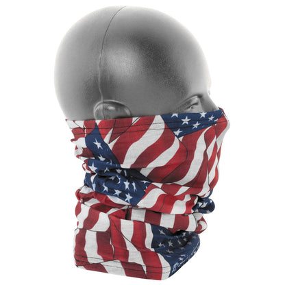 Zan Motley Tube Fleece Lined - Wavy USA Flag TF265_139260