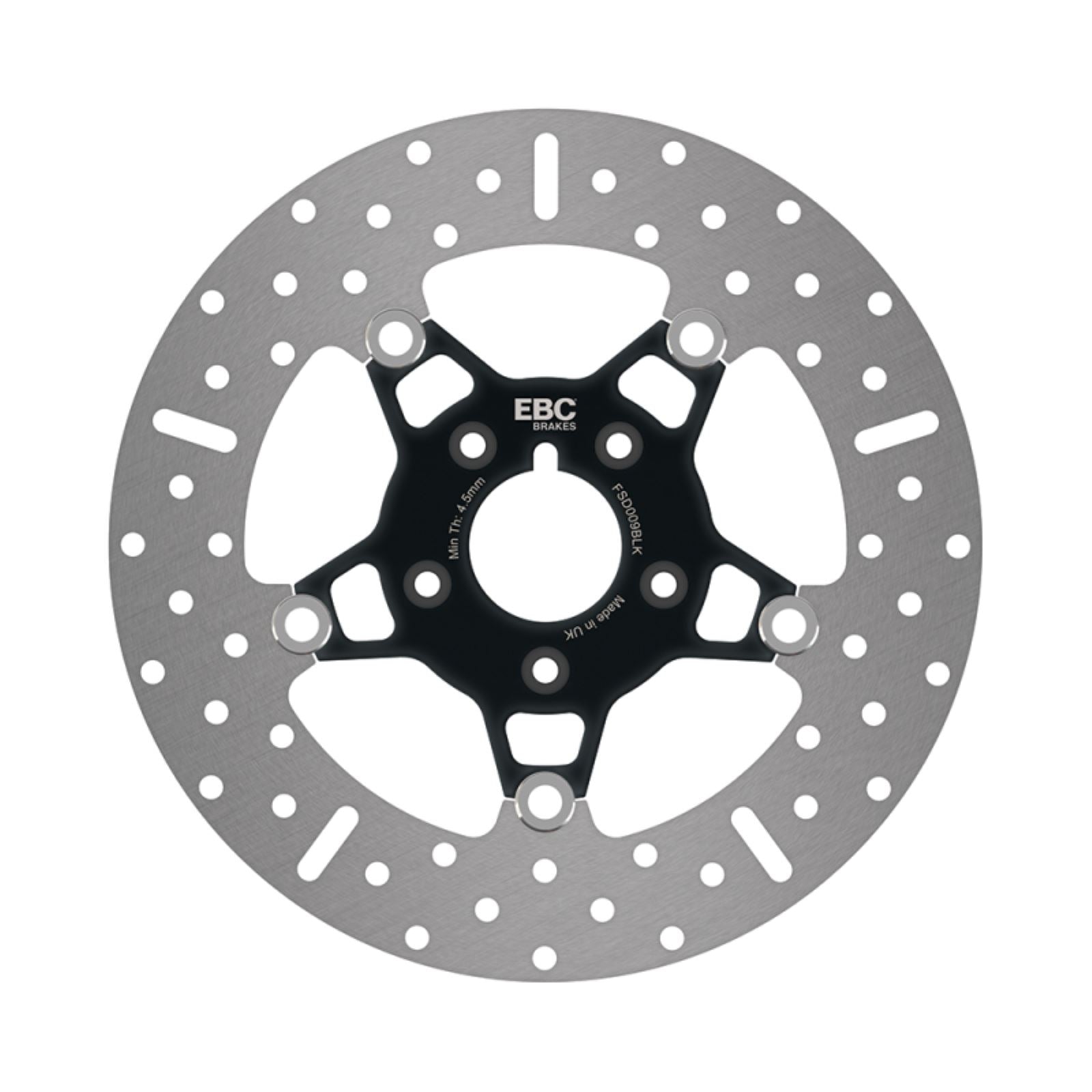 EBC Brakes Floating Brake Rotor Chrome with Black  Center FSD009BLK_1456246