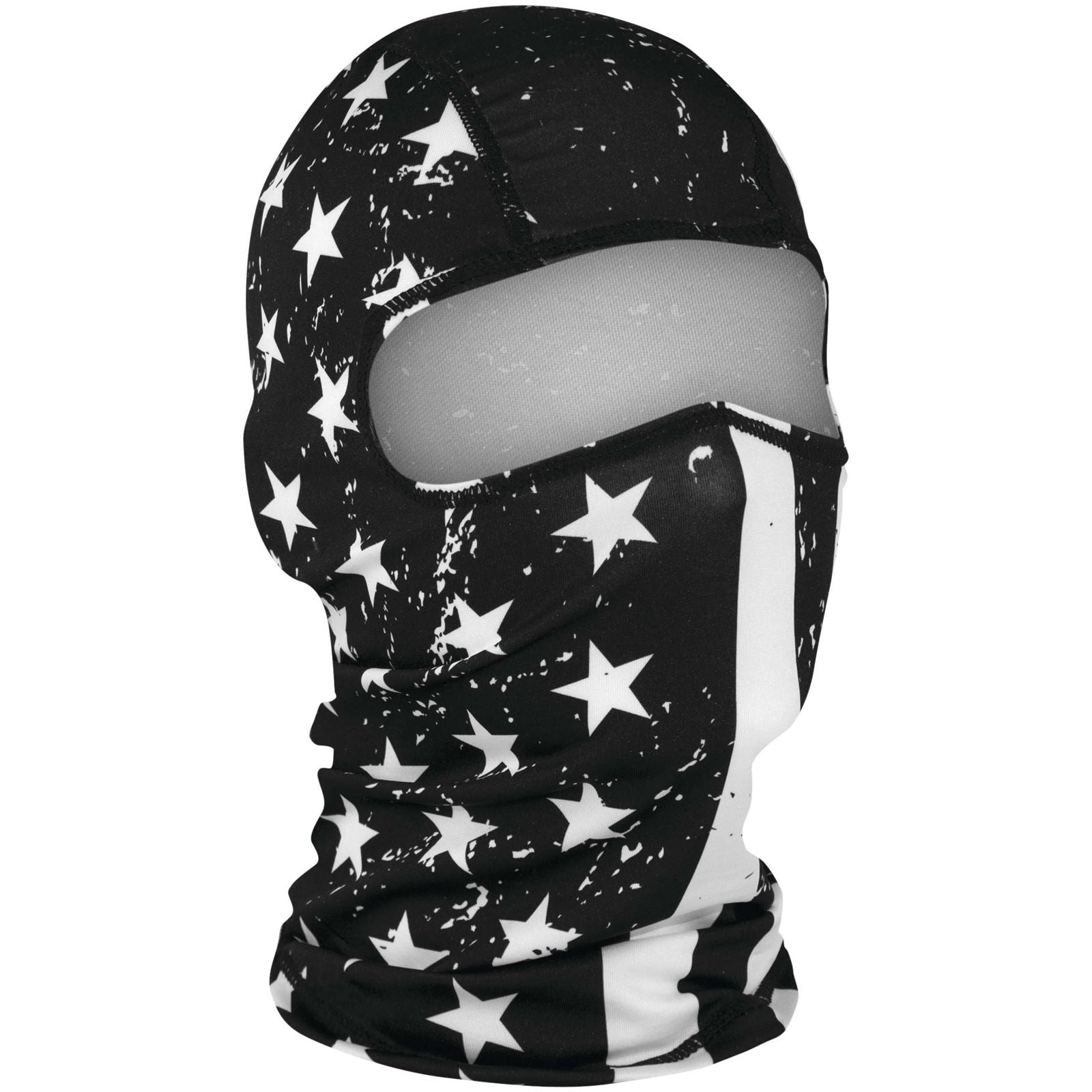 Zan Balaclava Polyester Black White USA Flag WBP091_139430