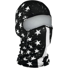 Zan Balaclava Polyester Black White USA Flag WBP091_501889
