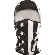 Zan Balaclava Polyester Black White USA Flag WBP091_139431