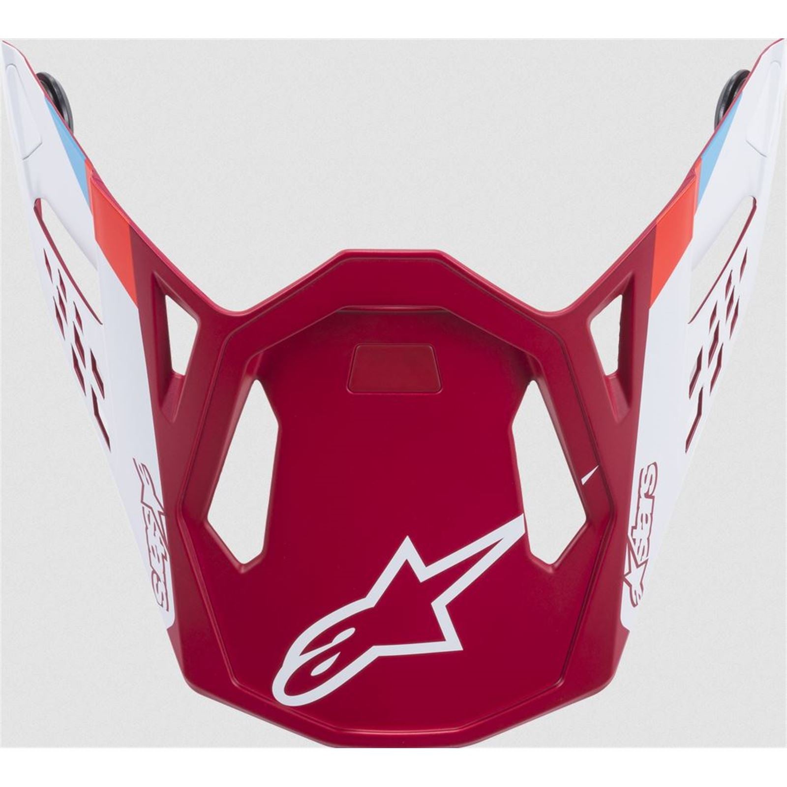 Alpinestars M8 Contact Helmet Visor Red/White [MPN: 8981219-3000-M8]_873362
