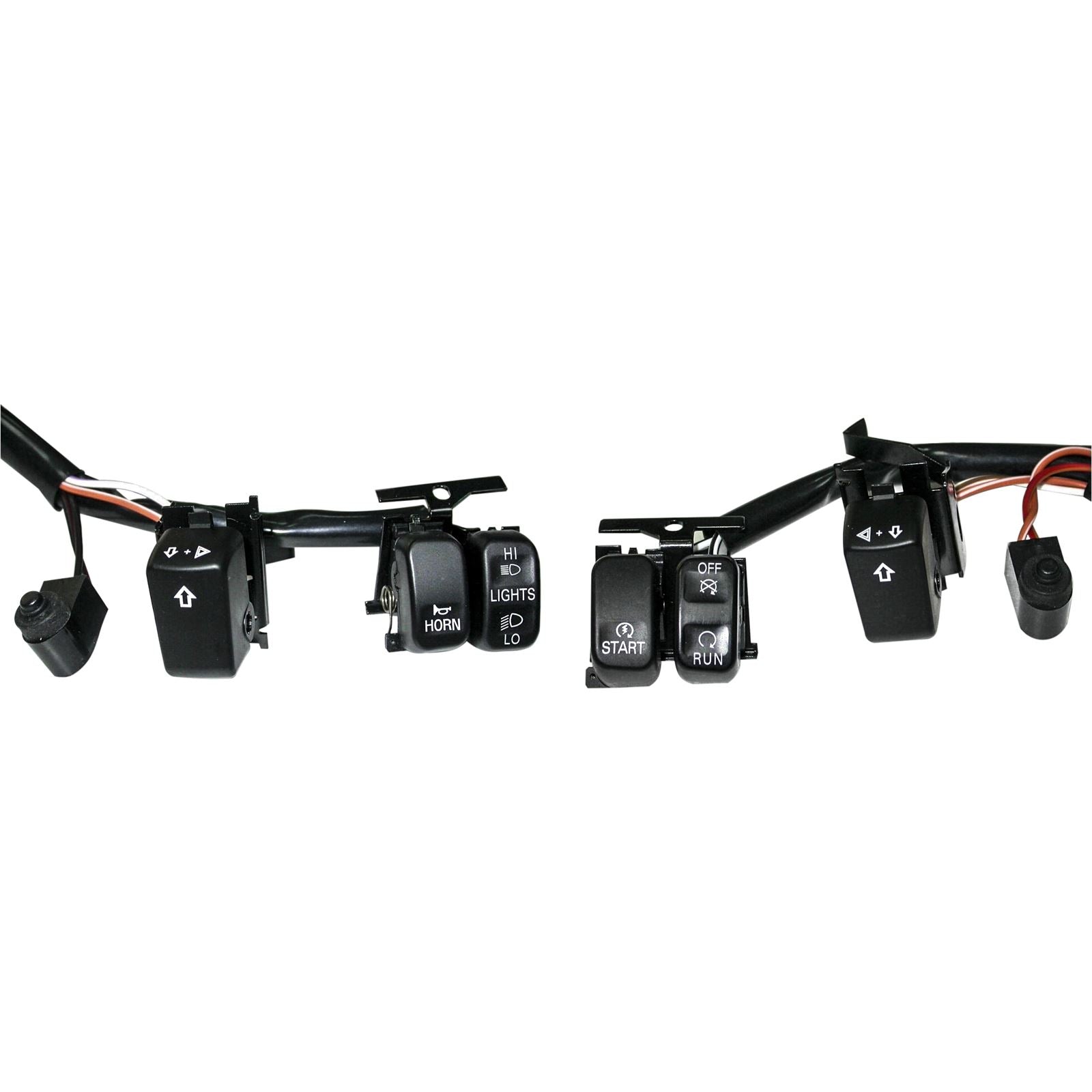 Harddrive Handlebar Switch Kit Chrome/Black Letters 2007-Up 370199_140649