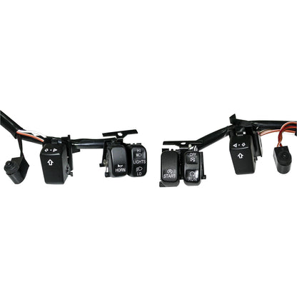 Harddrive Handlebar Switch Kit Chrome/Black Letters 2007-Up 370199_140649