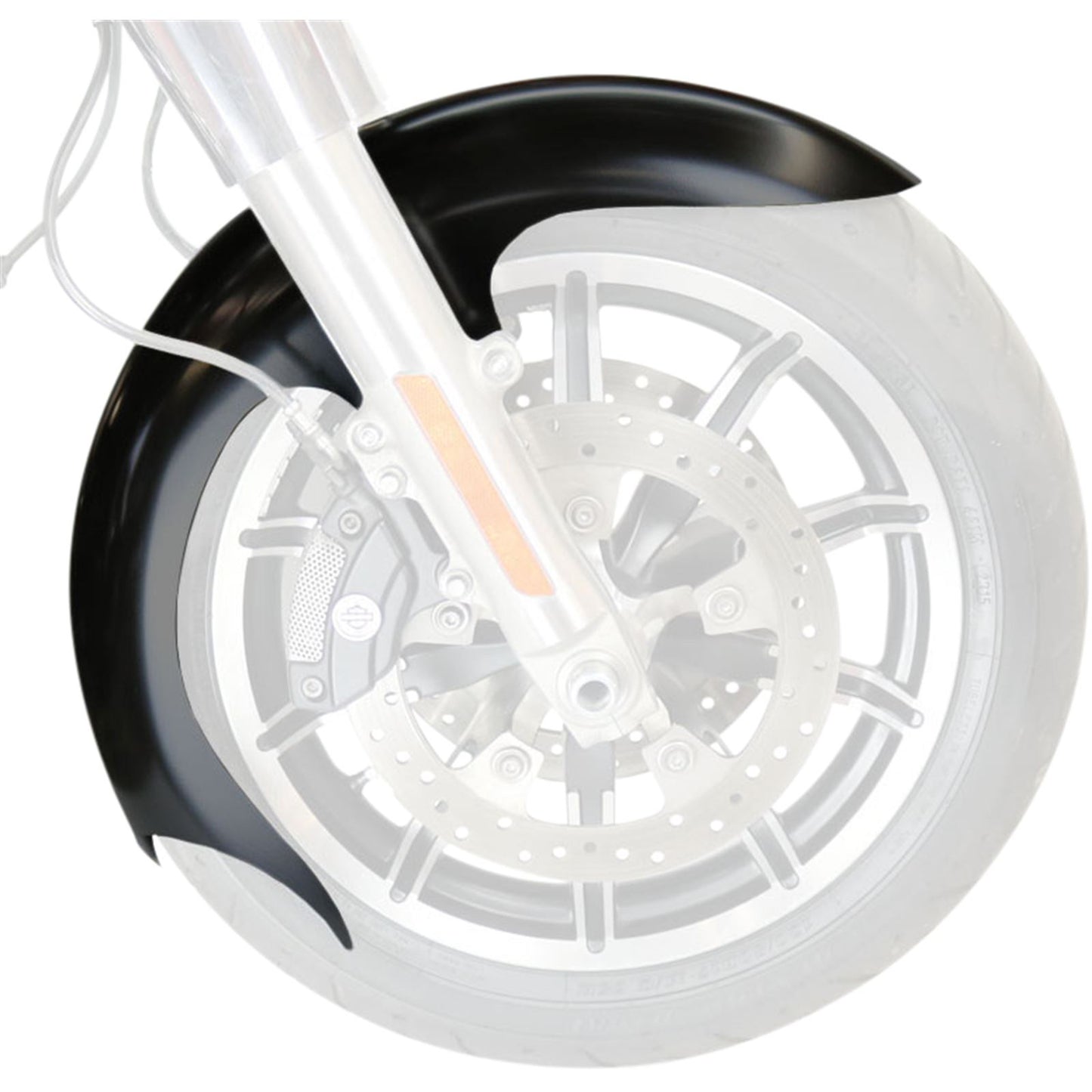 Paul Yaffe's Bagger Nation Talon Fender 16" Thru 19" with Satin Adapters 14-Up [MPN: TALON-OEM-14L-S]_140914