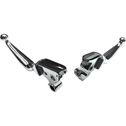 Harddrive Smooth Lever Set Chrome  with Cable Clutch 053814_140973