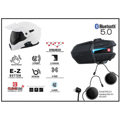 UClear Motion 6 Bluetooth Helmet Audio System - Single Kit 180508_141380
