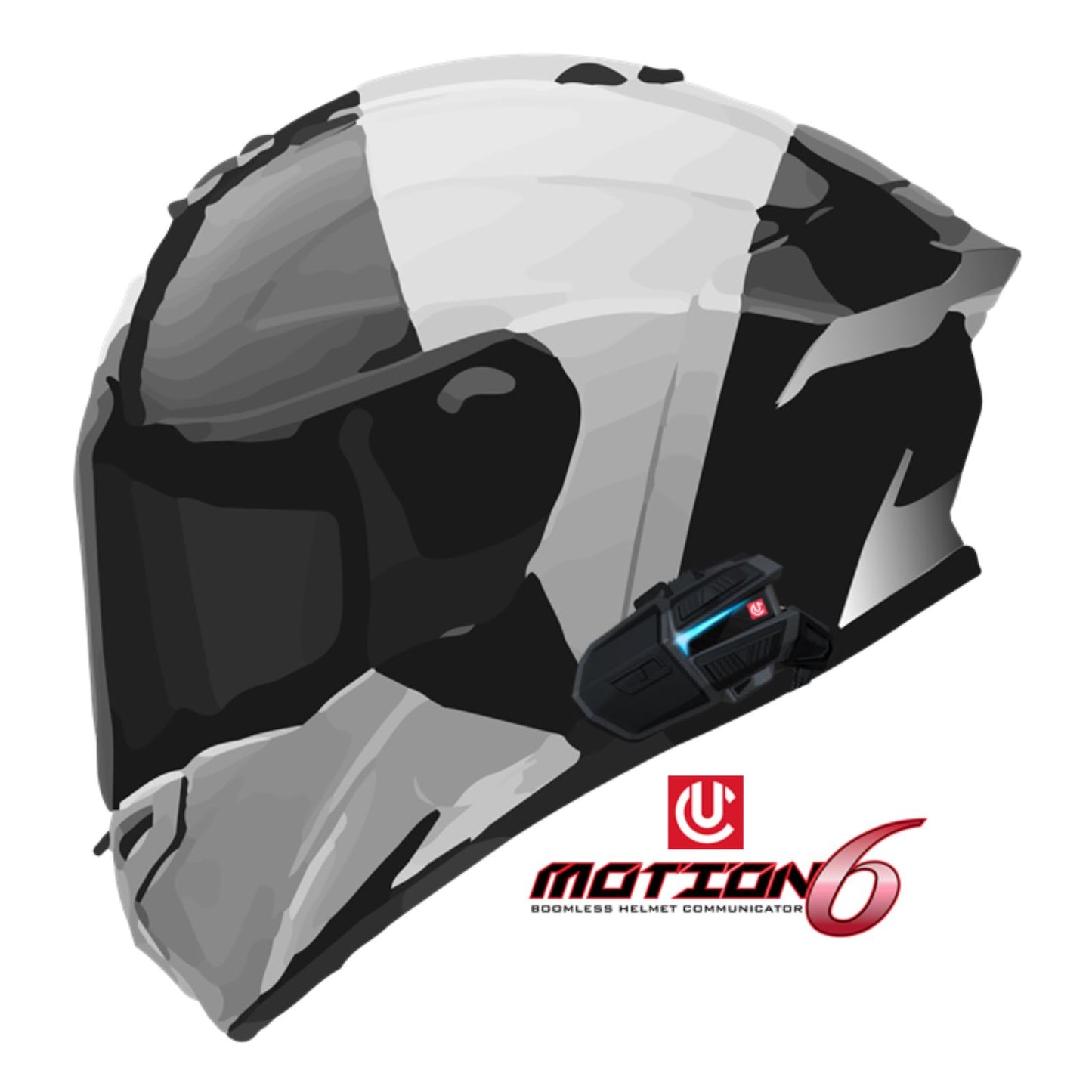 UCLEAR Motion 6 Bluetooth Helmet Audio System Dual Kit 180509_1388123