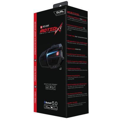 UClear Motion Infinity Bluetooth Helmet Audio System - Dual Kit 180511_141392