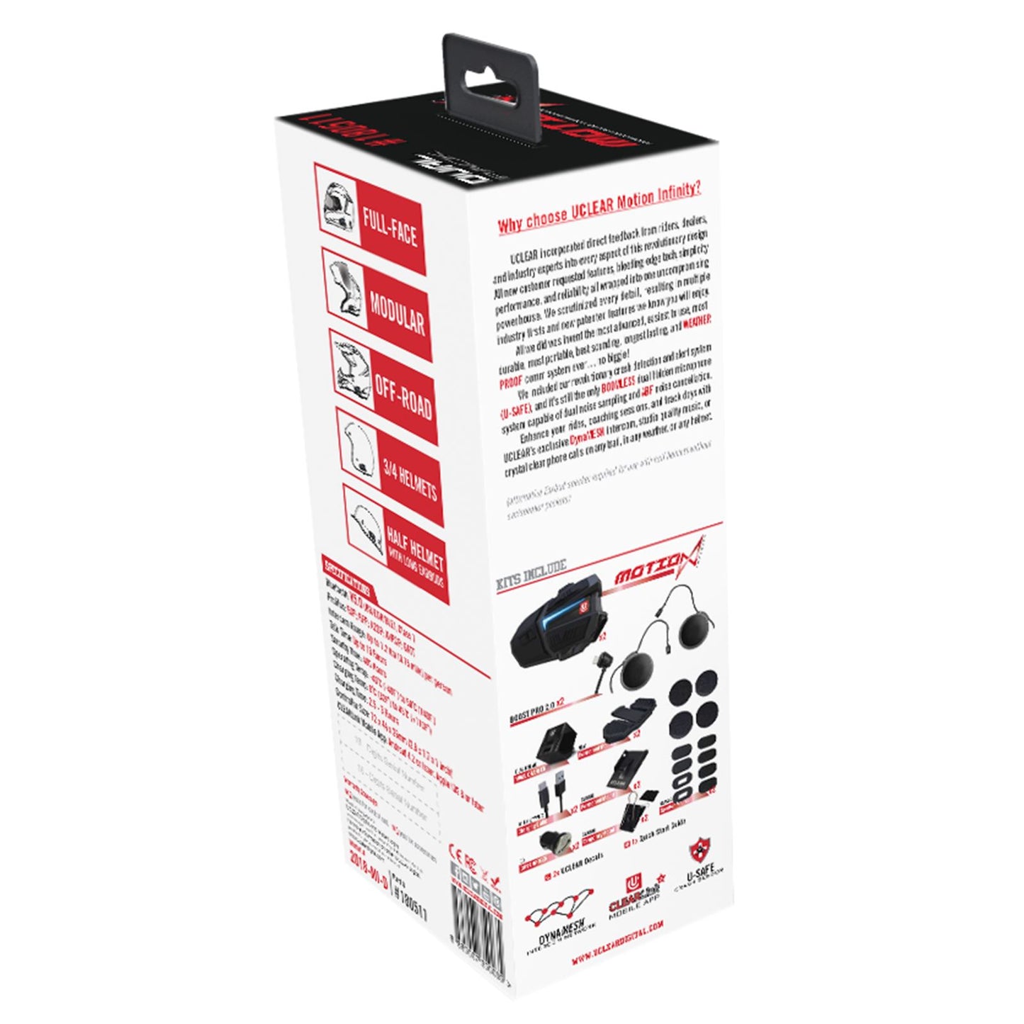 UClear Motion Infinity Bluetooth Helmet Audio System - Dual Kit 180511_141393
