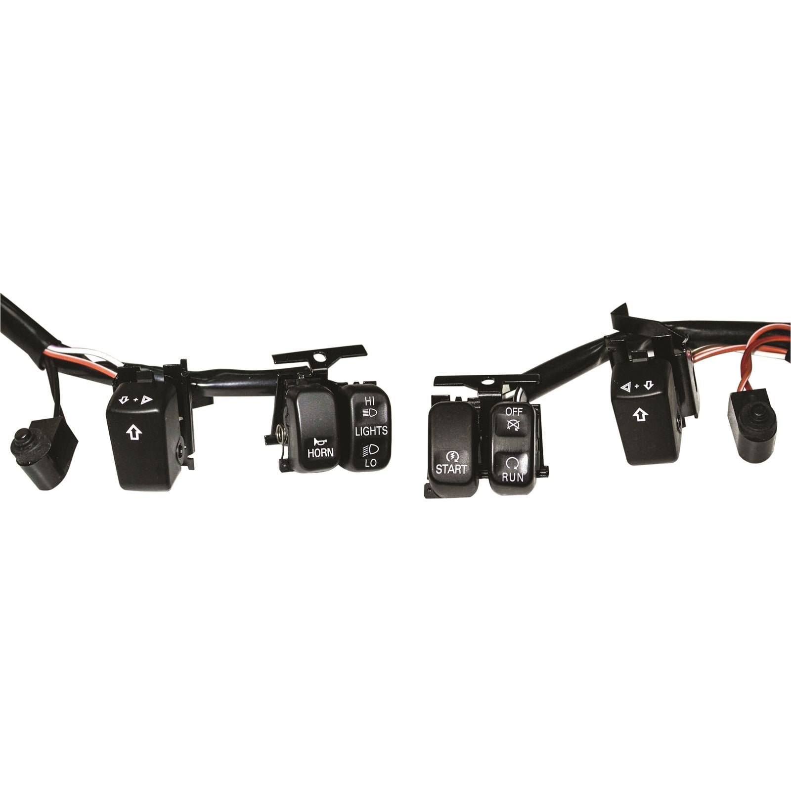 Harddrive Handlebar Switch Kit Black/White Letters 2007-Up 370200_141472