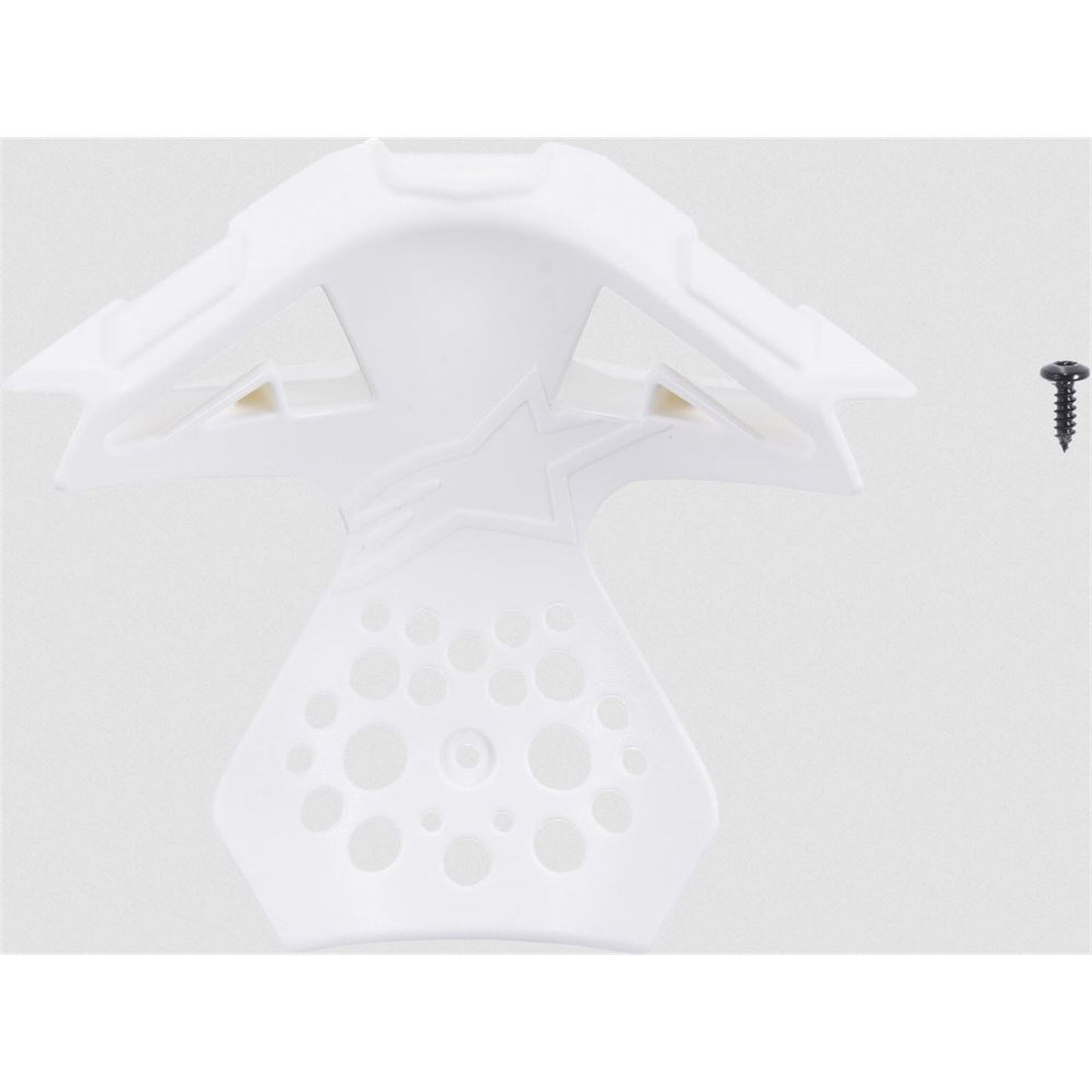 Alpinestars M8/M10 Helmet Chin Vent Frame Gloss White Medium-2X-Large [MPN: 8983119-2180]_873377