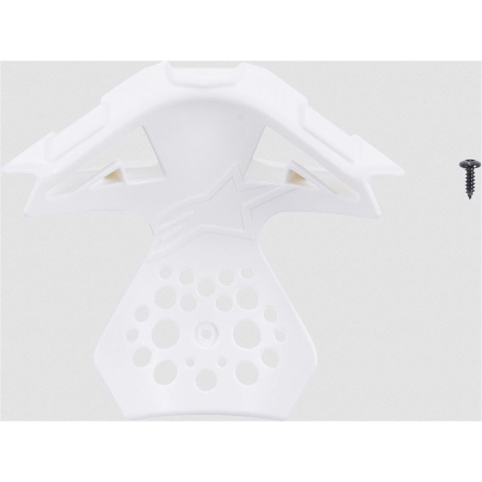 Alpinestars M8/M10 Helmet Chin Vent Frame Gloss White Medium-2X-Large [MPN: 8983119-2180]_873377