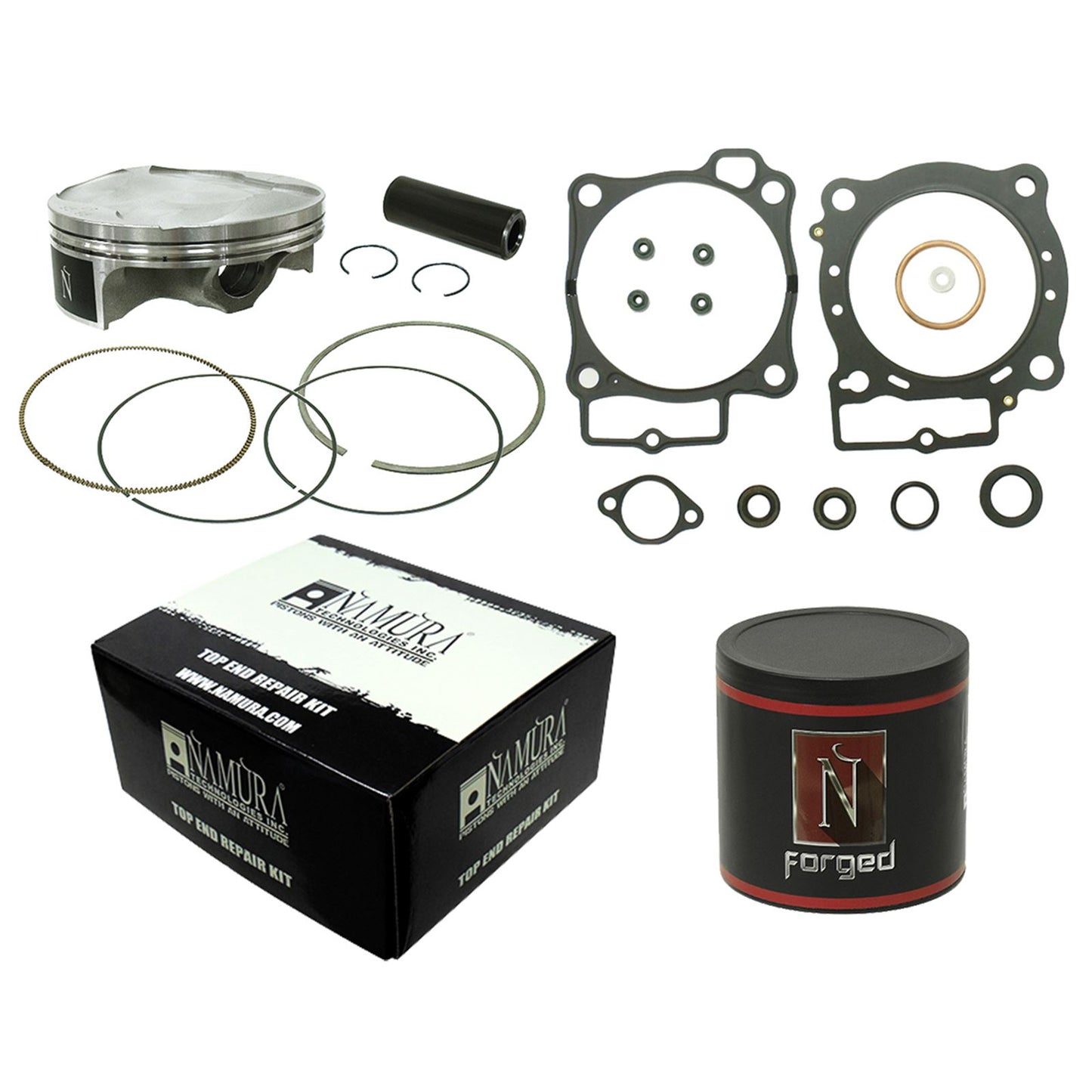 Namura Top End Repair Kit Forged Piston [MPN: FX-10049-BK]_538164