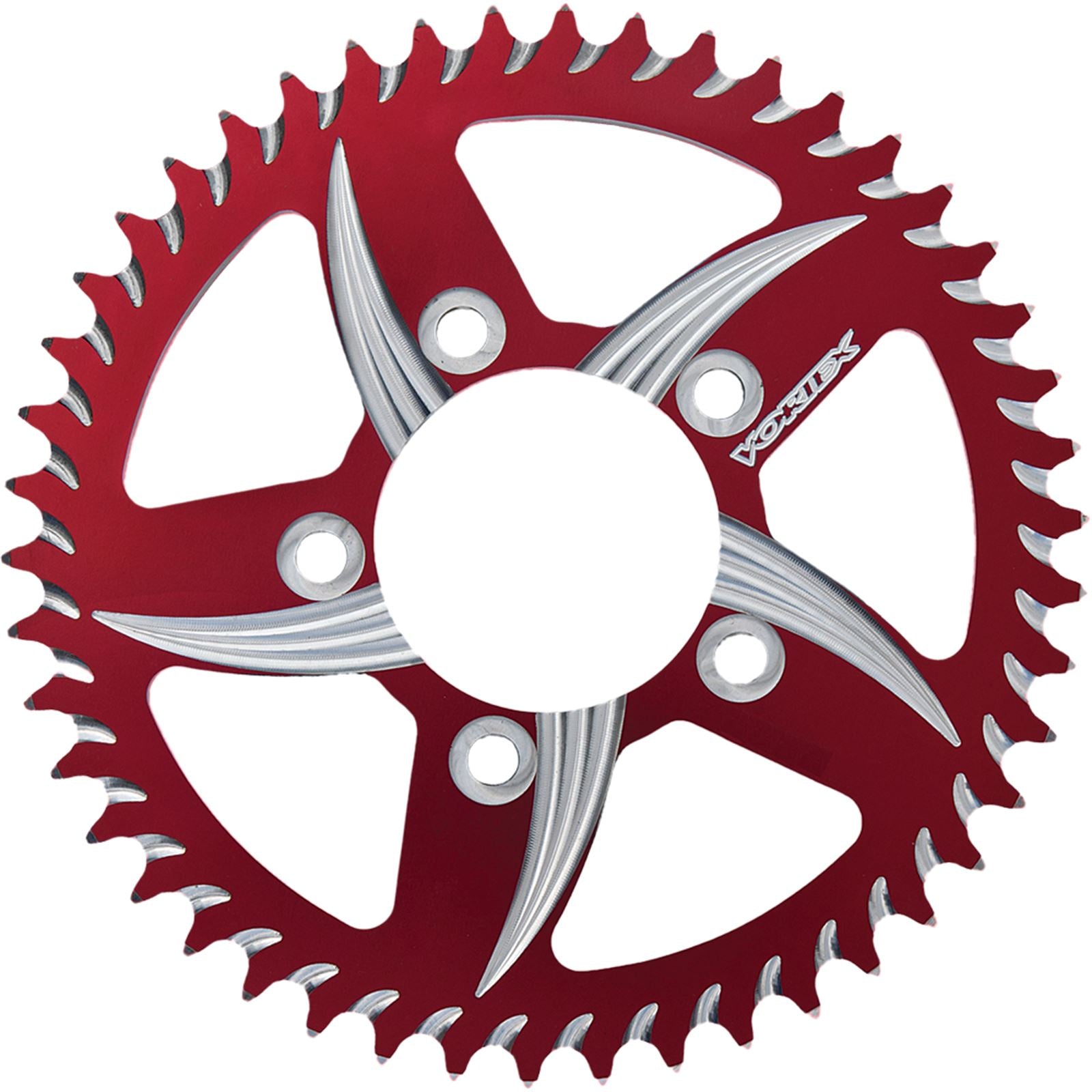Vortex CAT5 Rear Aluminum Sprocket Red - 520 - 42-Tooth [MPN: 435ZR-42]_142629