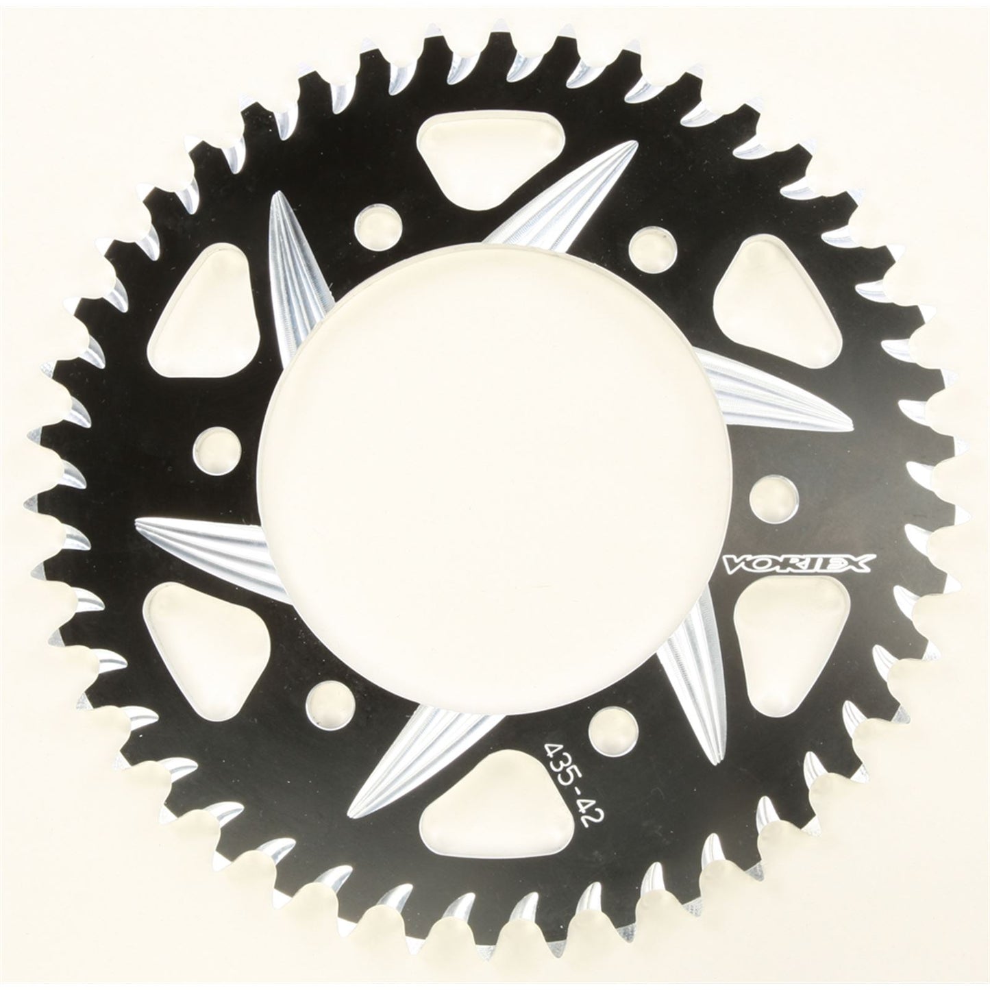 Vortex CAT5 Rear Aluminum Sprocket - 520 - 42-Tooth Black Hardcoat 435ZK-42_142645