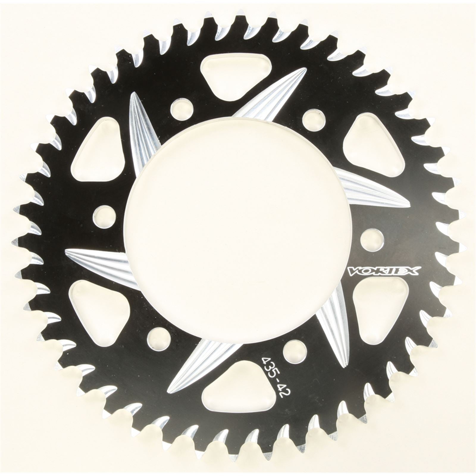 Vortex CAT5 Rear Aluminum Sprocket - 520 - 42-Tooth Black Hardcoat 435ZK-42_142645