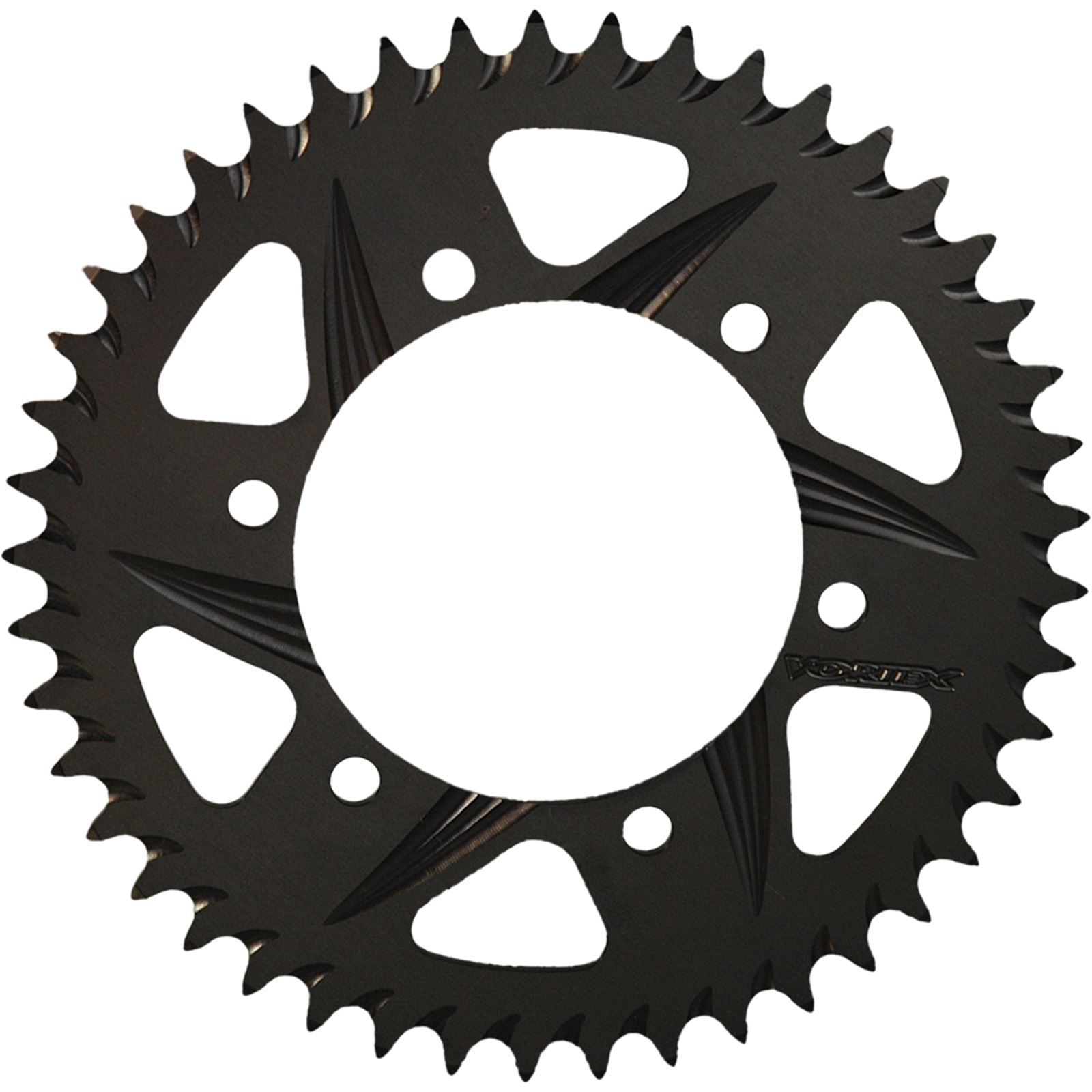 Vortex F5 Rear Aluminum Sprocket Black Hardcoat - 520 - 46-Tooth [MPN: 840AK-46]_142990