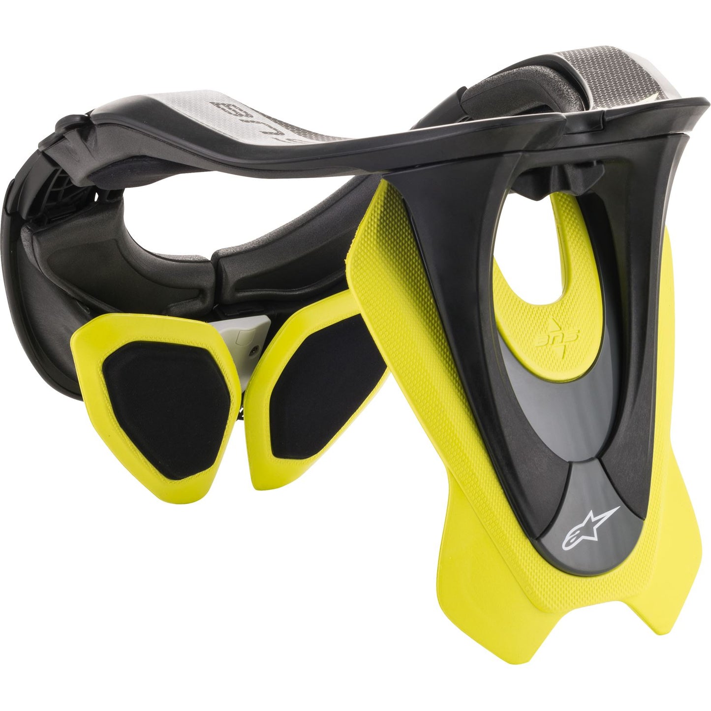 Alpinestars Bionic Neck Support Black/Yellow - Large/X-Large [MPN: 6500019-155-L/XL]_143781