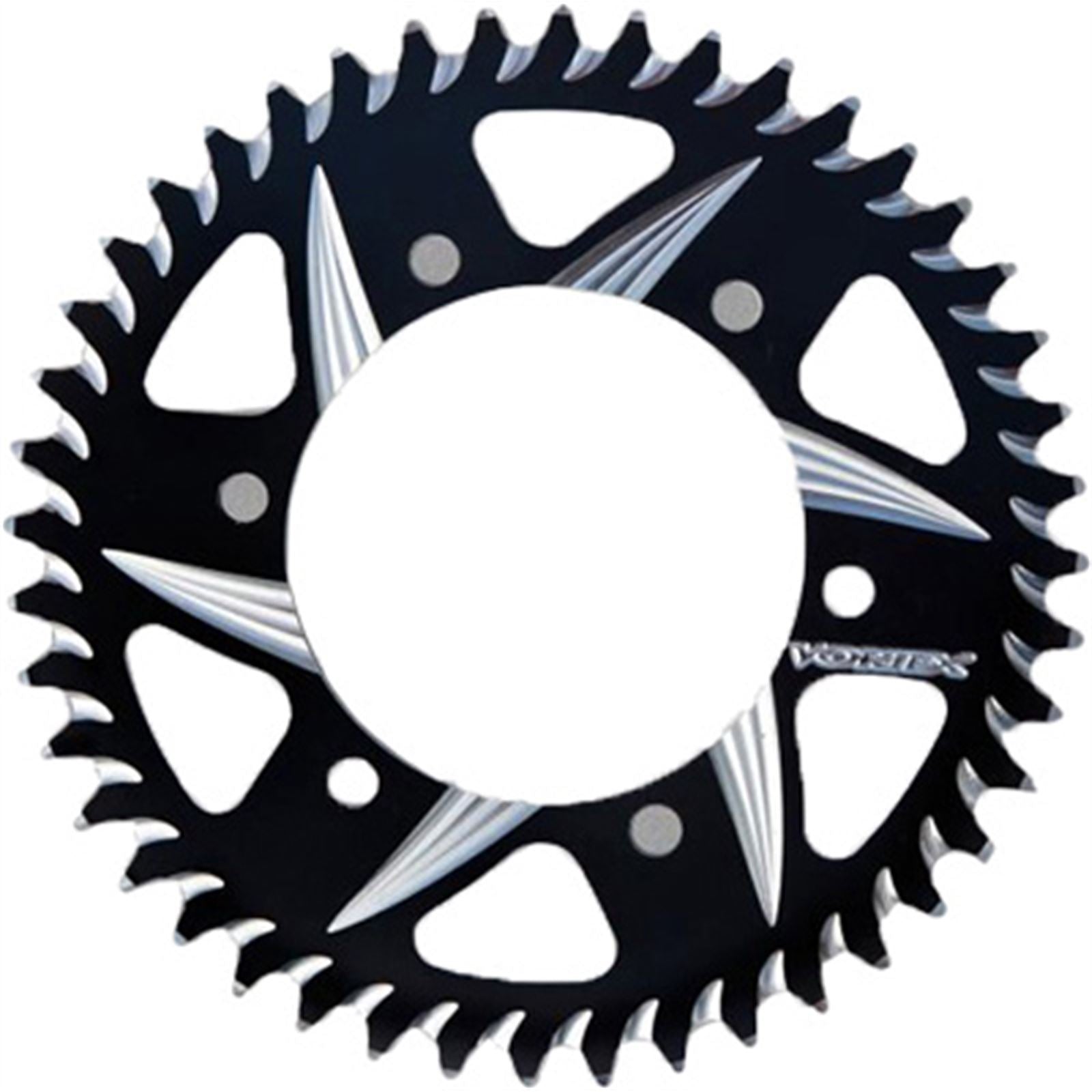 Vortex CAT5 Rear Aluminum Sprocket Black - 525 - 44-Tooth [MPN: 252ZK-44]_143838